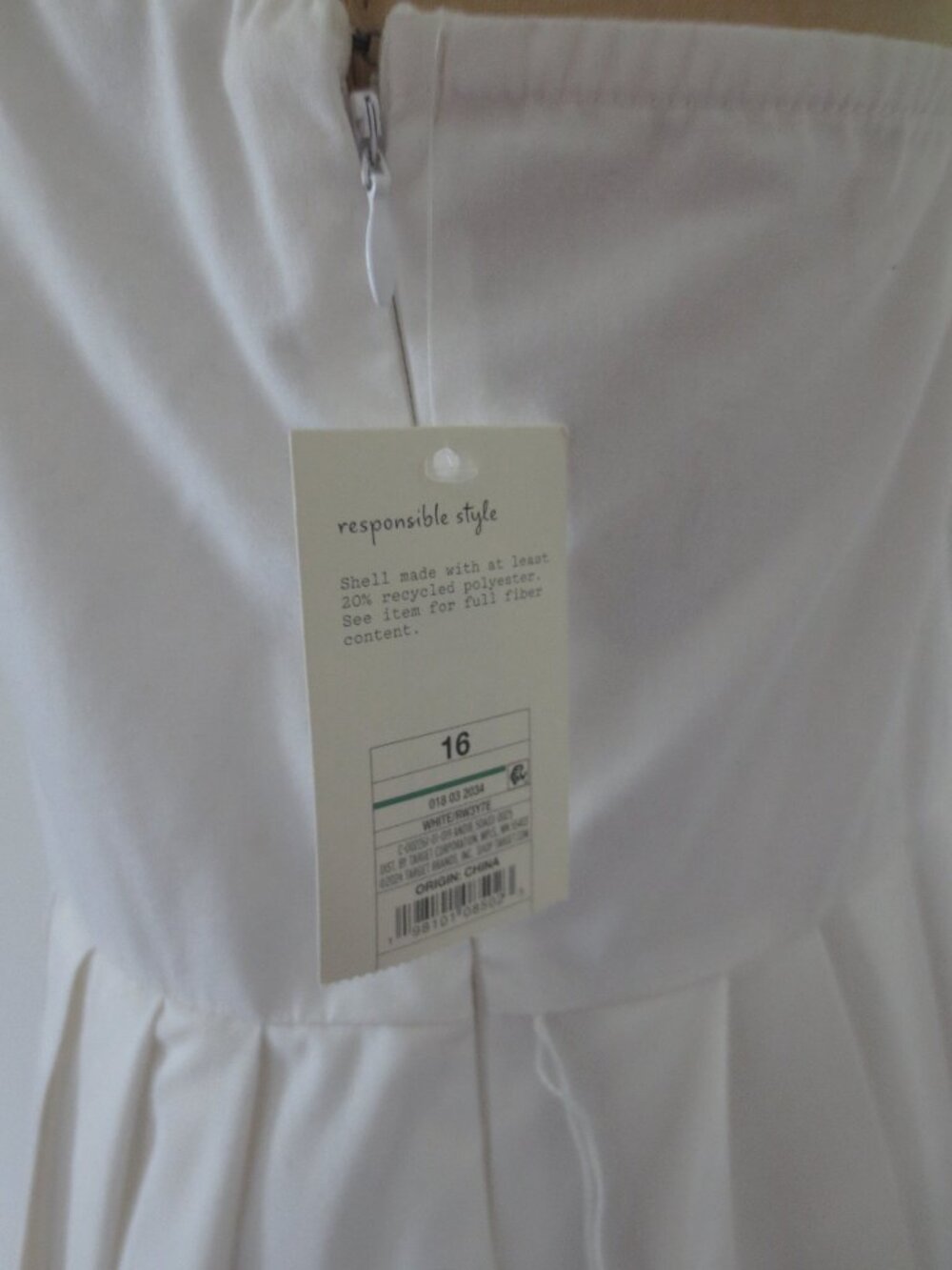 A New Strapless Day A-Line Pleated Midi Dress - Picture 14 of 15
